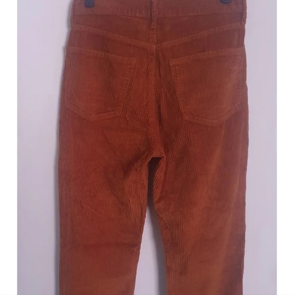 River Island Rust Jumbo Cord Trousers 10 uk Corduroy Pants Autumnal - Picture 6 of 6